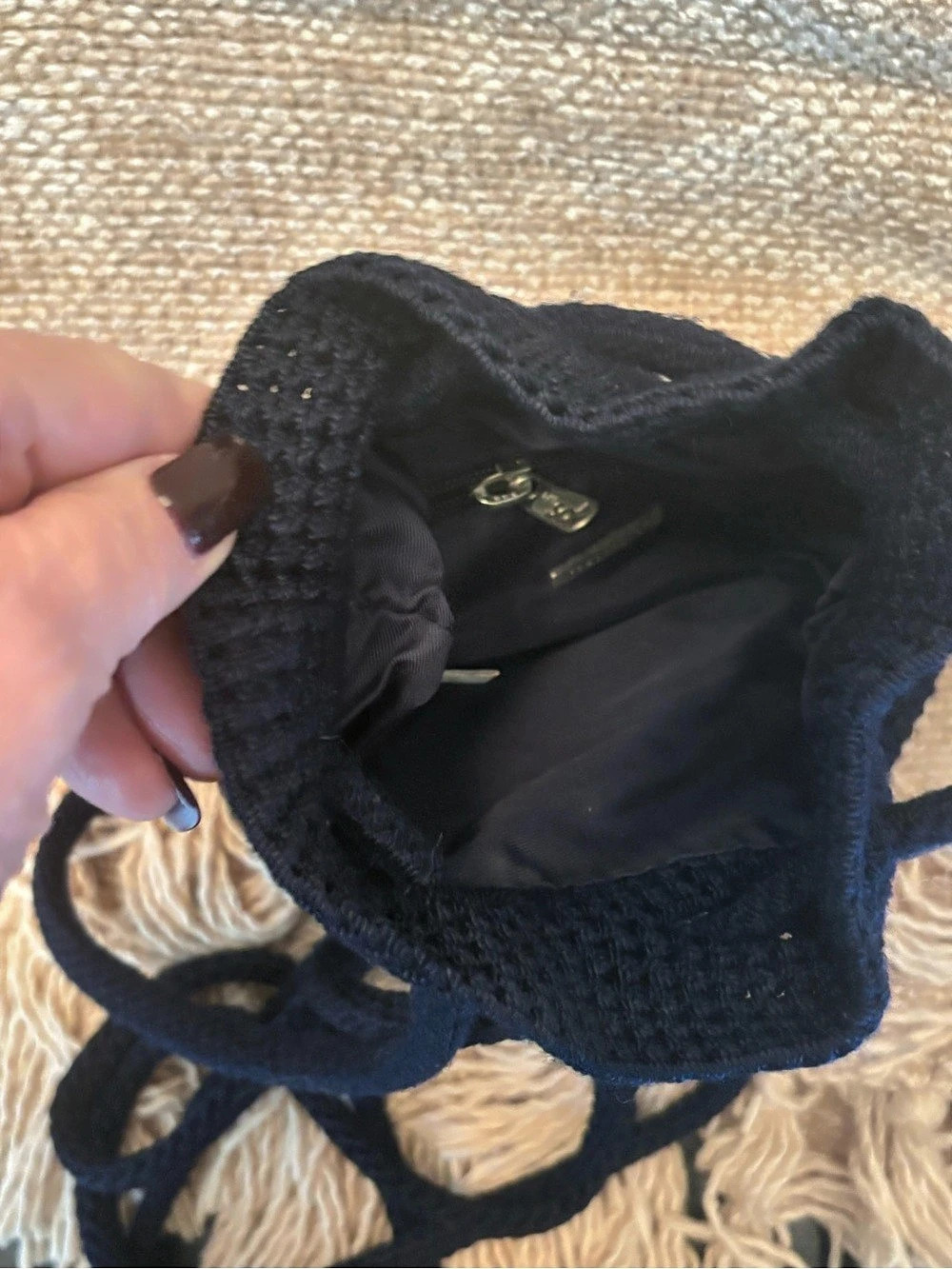 VLS Black Mini Drawstring Bag - Picture 5 of 5